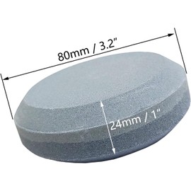 2X Sharpening Stone Hatchet Sharpener Puck Dual Grit 120# /180# Round Whetstone Tool Sharpener Set