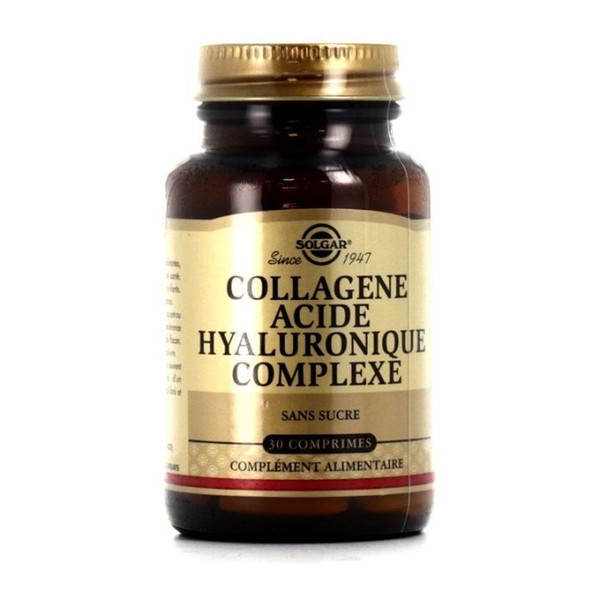 Solgar Collagène Acide Hyaluronique Complexe 30 Comprimés