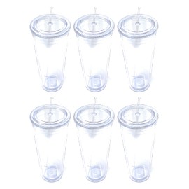 CALIFORNIA STRAWS Insulated Travel Tumblers 32 oz. | Double Wall Acrylic | 6 Pack