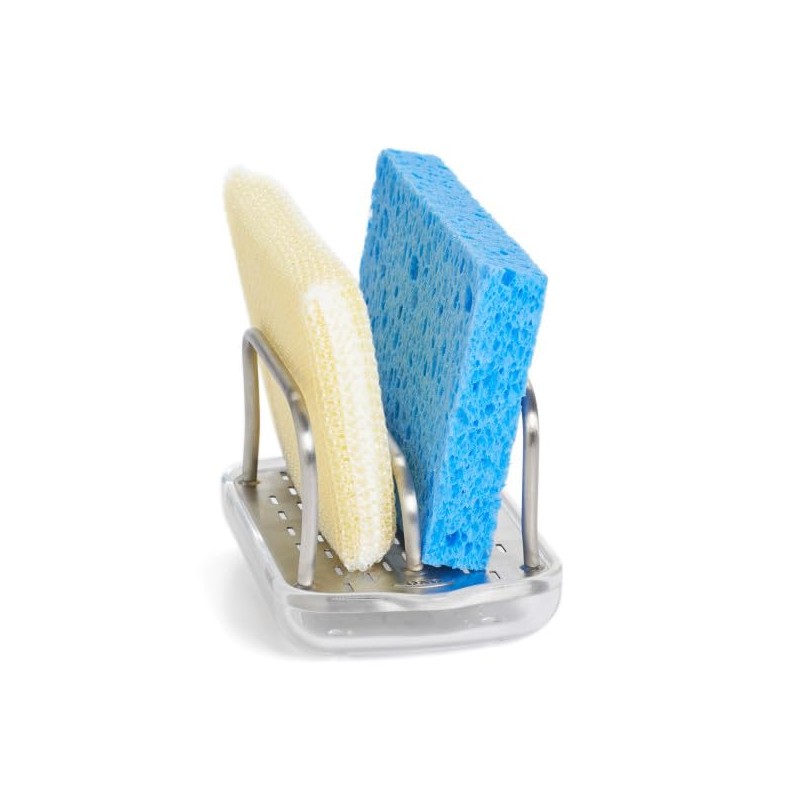 OXO Good Grips Stainless Steel Sponge Holder,Black