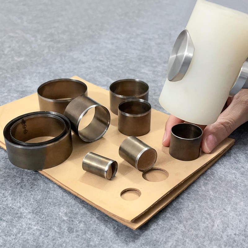 YKSPLUSK Leather Circle Cutter Tool Set, 7 Pieces Circle Punch