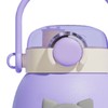 Kids Straw Cup Large Capacity Cute Cartoon Pattern Portable Water