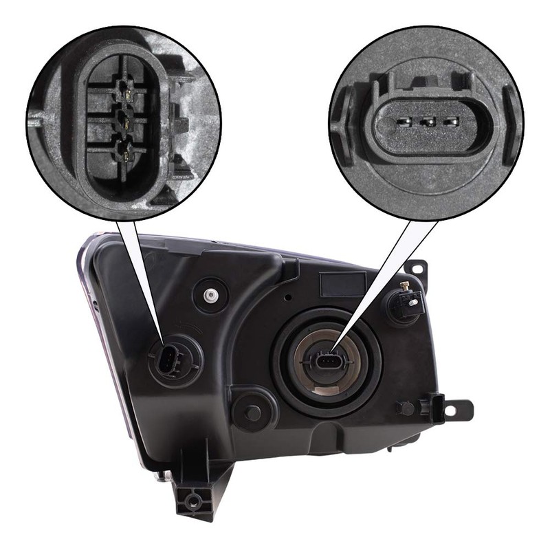 Brock Replacement Driver Headlight Compatible with 2007-2012 Caliber 5303739AJ