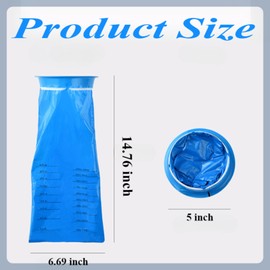 HOIRIX 30 Pack Vomit Bags Disposable,Portable Emesis Bags 1000ml Leak Resistant Barf Bags for Travel, Nausea and Car (Blue)