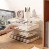 Gawerk Clear Desk Organizer, Stackable Desk Paper Letter Tray Organizer