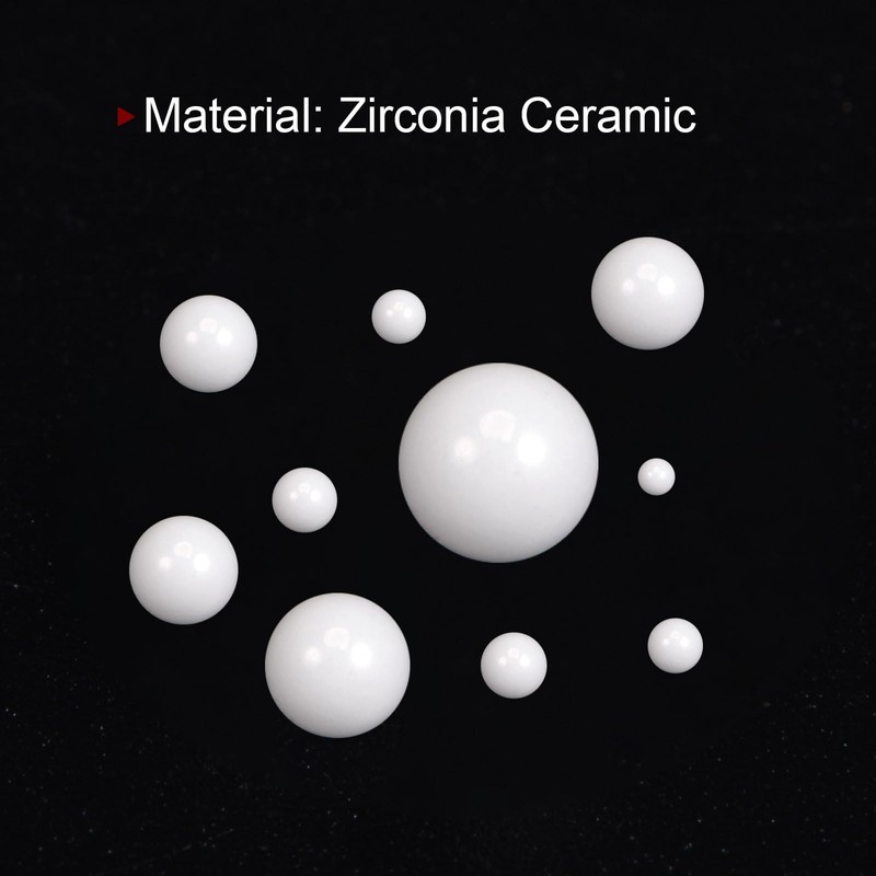 HARFINGTON 60pcs Zirconia Ceramic Balls 1.5mm Diameter G10 ZrO2 Ball