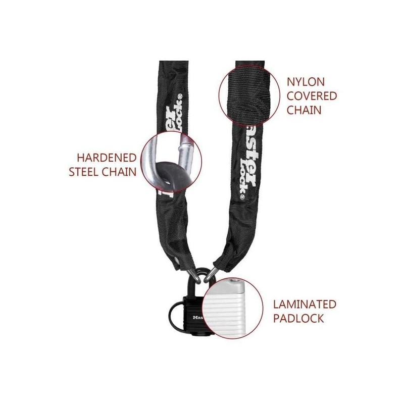 MasterLock Chain 0.9m + Weather Tough 40mm Padlock
