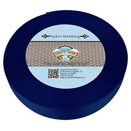 Country Brook Design - Durable 2 Inch Heavy Duty Nylon Webbing - 3 Vibrant Colors (Royal Blue, 10 Yards)