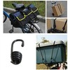 SyiXute 12 Pcs Black Shock Cord Hook 10 X 8