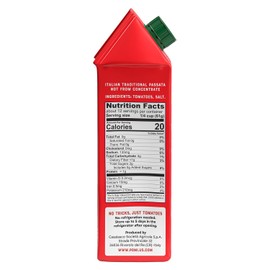 Pomì Tomato Passata - Creamy, Velvety Italian Tomato Puree with Touch of Salt, No Additives or Preservatives - Made from 100% Fresh Italian Tomatoes - Passata Tomato Sauce - 26.46oz Carton (Pack of 6)