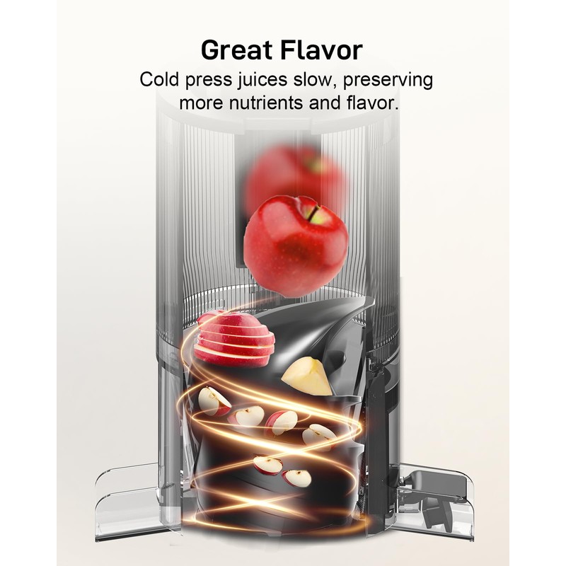 SiFENE Whole Fruits Cold Press Juicer Machines, 4.3 inch and