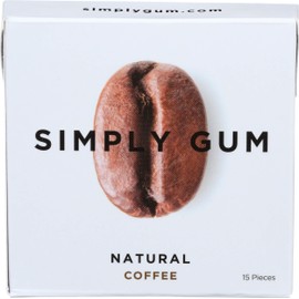 Simplygum Gum Coffee Natural, 15 ct