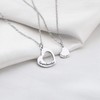 FOTAP Grandmother and Granddaughter Heart Shaped Necklace Set Mother’s Day
