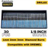 DRILAX 30 pcs Set 10 pcs. 1mm 10pcs. 2mm 10