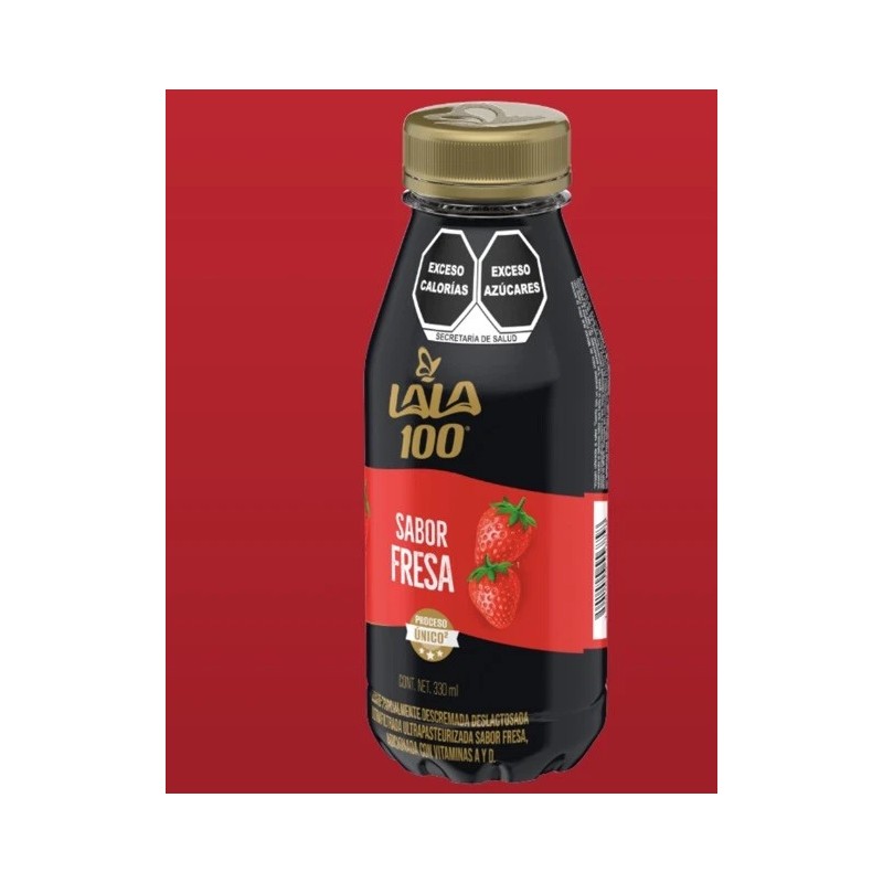 Lala 8 PACK LECHE LALA 100 FRESA+ 15g PROTEINA LACTOSE