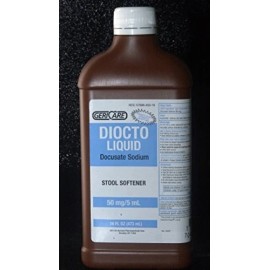 GeriCare Geri-Care Diocto Liquid Docusate Sodium 50 mg per 5 ml Stool Softener 16 Fl Oz