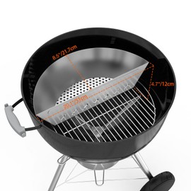 Onlyfire Stainless Steel Charcoal Basket Charcoal Briquet Holder for Weber 22 Inch Kettle Grills and Other Similar Charcoal Grills
