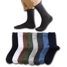 XCHMYi Men's Socks, Ankle Socks, Premium Cotton, Breathable, Odorless, Antibacterial, Odor Resistant, Sweat Absorbent, Quick Drying, Indoor, Colorful Socks, Outdoor Socks, Casual, 7 Pairs, 8 Pairs, 10