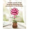 3D Flower Wooden Puzzles for Adults-Hydrangea, DIY Wooden Flowers Model