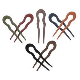 FRCOLOR 7pcs U Shaped Hair Pins for Women Matte French Hair Forks Styling Tools Updos and Chignons