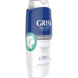 GRISI Shower Gel Neutro, 800 ml Jabón Líquido Corporal Hipoalergénico Ideal para piel sensible.