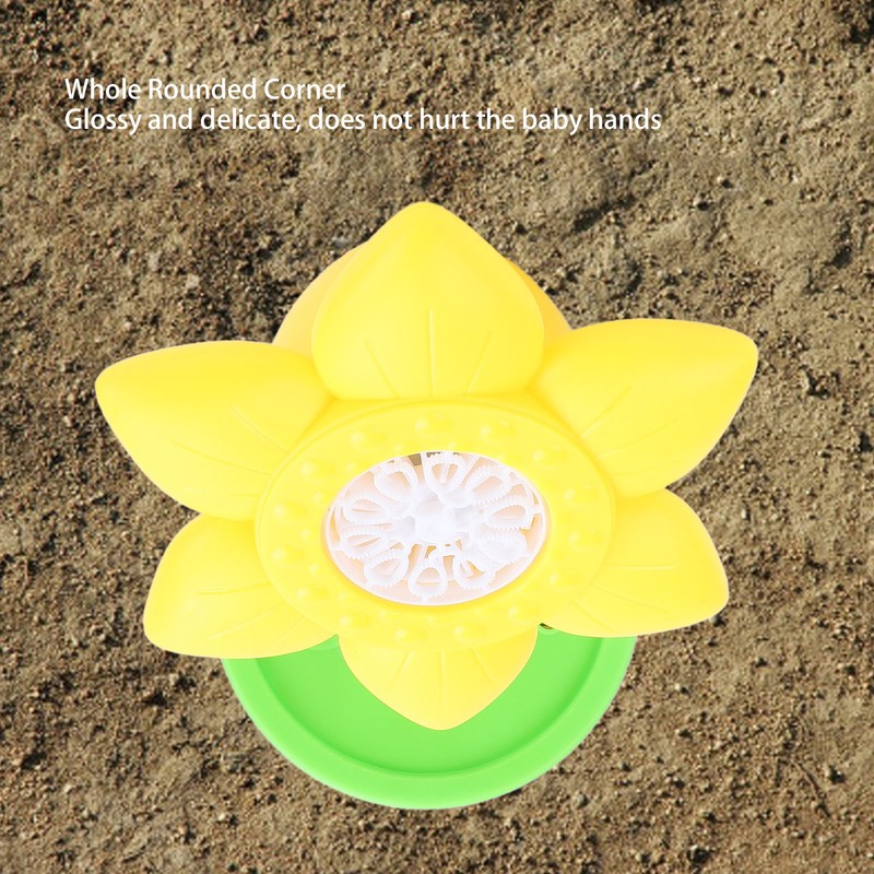 Bubble Machine with LED Light and Music Sunflower Electric Bubble