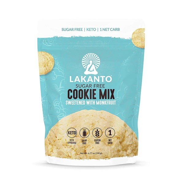 Lakanto Sugar-Free Cookie Mix, Gluten-Free, Keto Baking with Monkfruit Sweetener