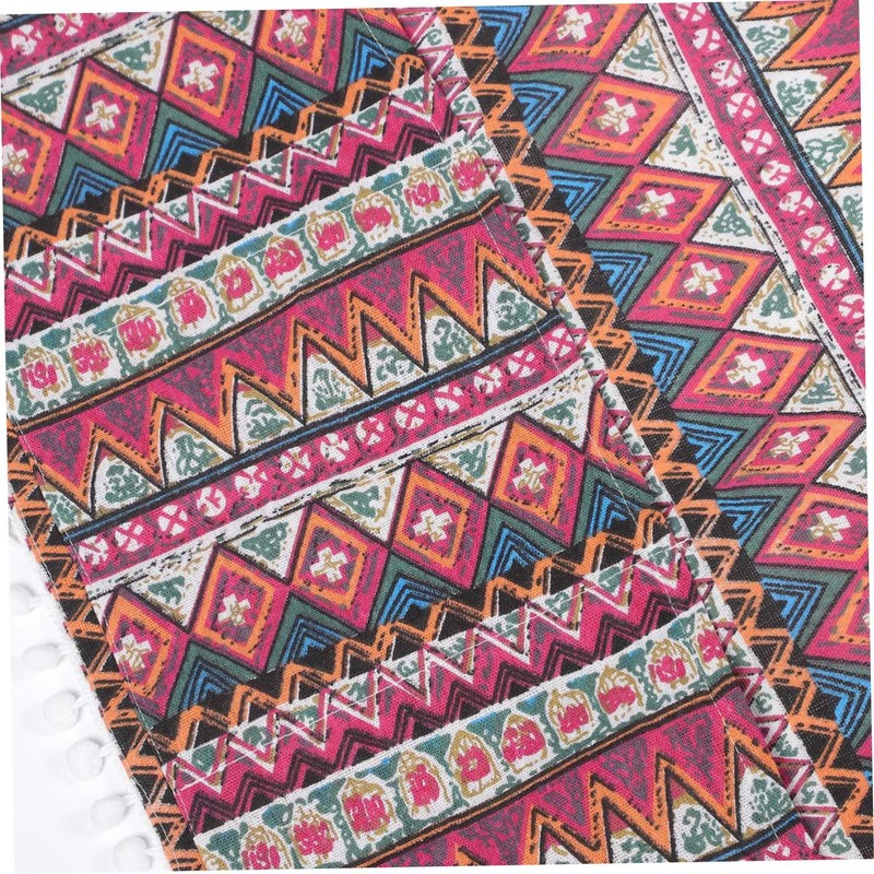 Gatuida Decorative Refrigerator Cover Red Triangle Design Dustproof Cloth for