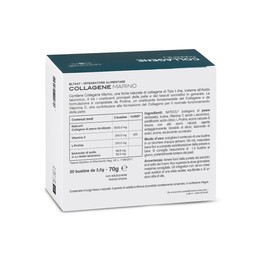 BIOS LINE, Principium Marine Collagen Skin Elasticity Supplement Facial Skin Reduces Wrinkles 20 Bags of 3.5g