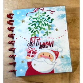 Handmade Santa Claus Let it Snow Cover Set for use with Classic Happy Planner