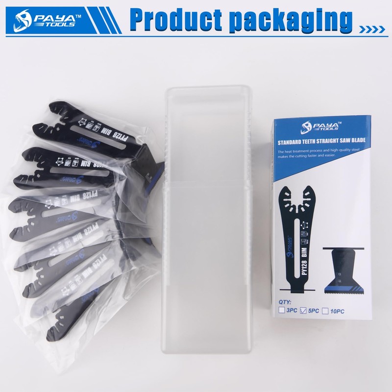 PAYA TOOLS Universal Bi-Metal 1-1/4" 90° Reach Oscillating Saw Blades,Power
