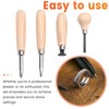 Snblzhef 4 Stone Setting Tools Set - Bezel Roller &
