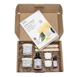 GLOREX 6 1602 400 Natural Cosmetics Starter Set for Making Approx. 120 ml Hand Cream with Nourishing Orange Oil, a Creative Gift Idea