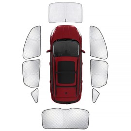 KMF 8pcs Full Window Sun Shade for Ford Escape 2013-2019 Accessories, Custom Fit Privacy Car Window Covers Sunshade for SUV Windshield Side Rear, UV Block and Blackout for Car Camping/Baby