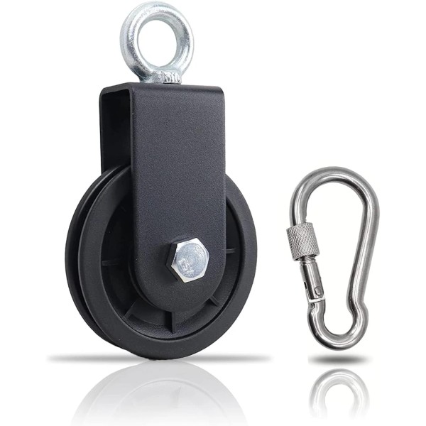 SERTT Gym Pulley System, Fitness Swivel Wheel with Hanging Strap