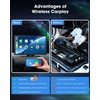 Camecho 9" Touch Screen Wireless Apple Carplay Android Auto Portable