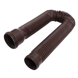 Gutter Downpipe Extension, Gutter Downpipe Extension, Flexible, Extendable PE Drain Extension for Round Outdoor Villa (Brown)