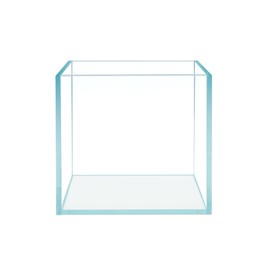 HIRO Aquatics Cube Rimless Frameless Extra Clear All Glass Aquarium, Low Iron Glass Tank, 5mm Glass, White Leveling Mat Included, w/Lids Options