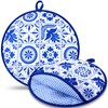 Honeydak 2 Pcs 12 Inch Tortilla Warmer Pouch, Microwavable Insulated