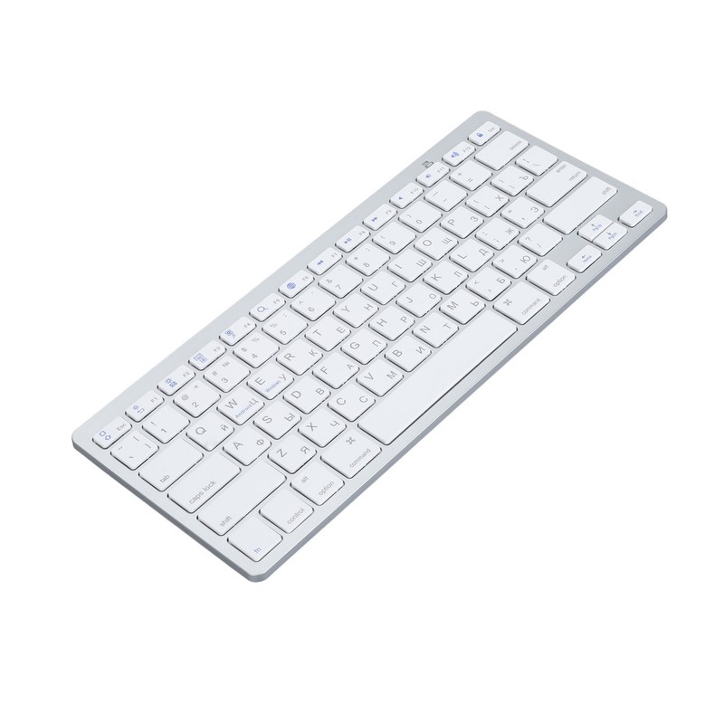 Ultra Thin Keyboard BT Wireless Splashing Proof Bilingual Language Keypad