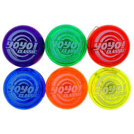 JA-RU Classic Yo Yo for Kids and Adults (8 Yoyo Toys Assorted Color) Professional Yoyo for Beginners. Responsive & Auto Return. 90s Toys Nostalgia. Bulk Party Favors. 1986-8p