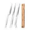 Fine Cooking Tweezers Set, Professional Stainless Steel Food Tongs, Kitchen