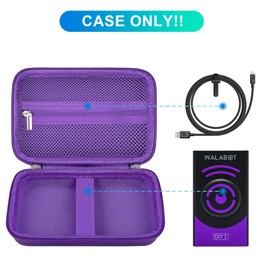 BOVKE Carrying Case Compatible with WALABOT DIY 2 - Advanced Stud Finder and Wall Scanner, Imaging Sensor Case for WALABOT in-Wall Imager with Mesh Pocket for Cables Accessories, Purple