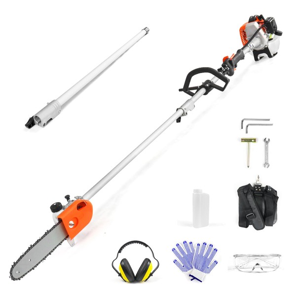 NEO-TEC 26CC Gas Pole Saw 6.9-9.5 FT Pole Chainsaw for