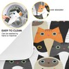 Cute Animal Cat Pattern Dish Drying Mat Microfiber Ultra Absorbent