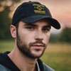 Football Fans Cap Command The Future Vintage Dad Hat (Black)