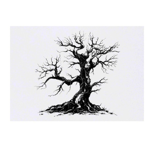 Large 'Gothic Tree' Temporary Tattoo (TO00074485)
