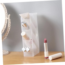 STOBOK 2pcs Four Grids Desktop Storage Boxes Stationery Case Makeup Organizer Socks Storage Pp Material