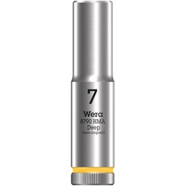 Wera 05004504001 8790 HMA Deep Socket, Yellow, 7.0 mm