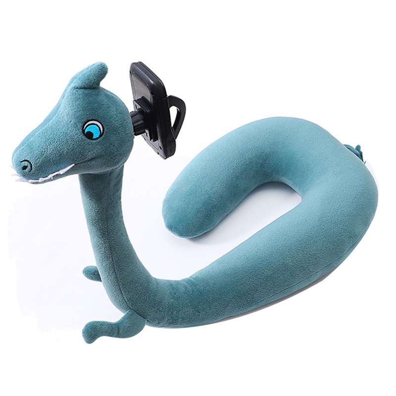 U Shaped Pillow Phone Holder 360 Degree Rotation Cute Animal